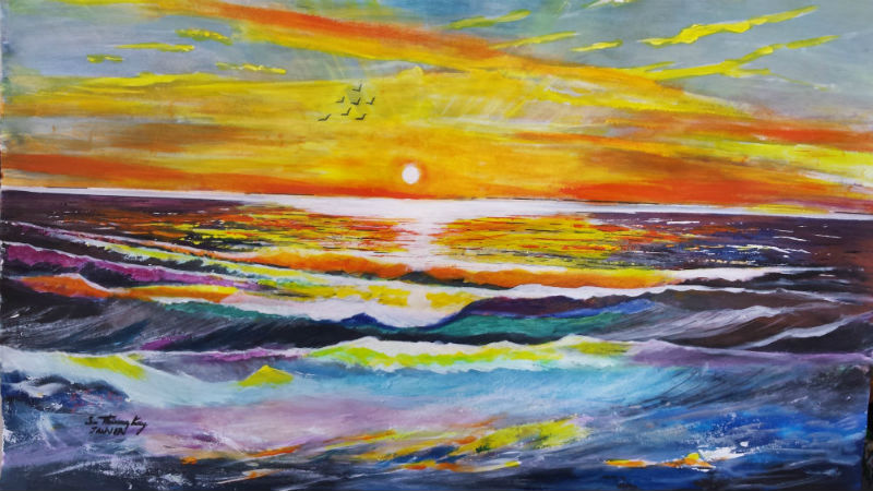 " Coucher de soleil "