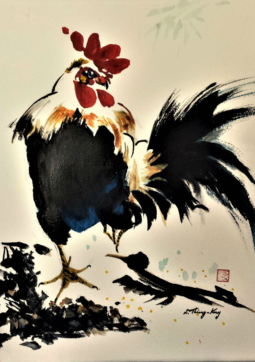 "Coq sur une patte"