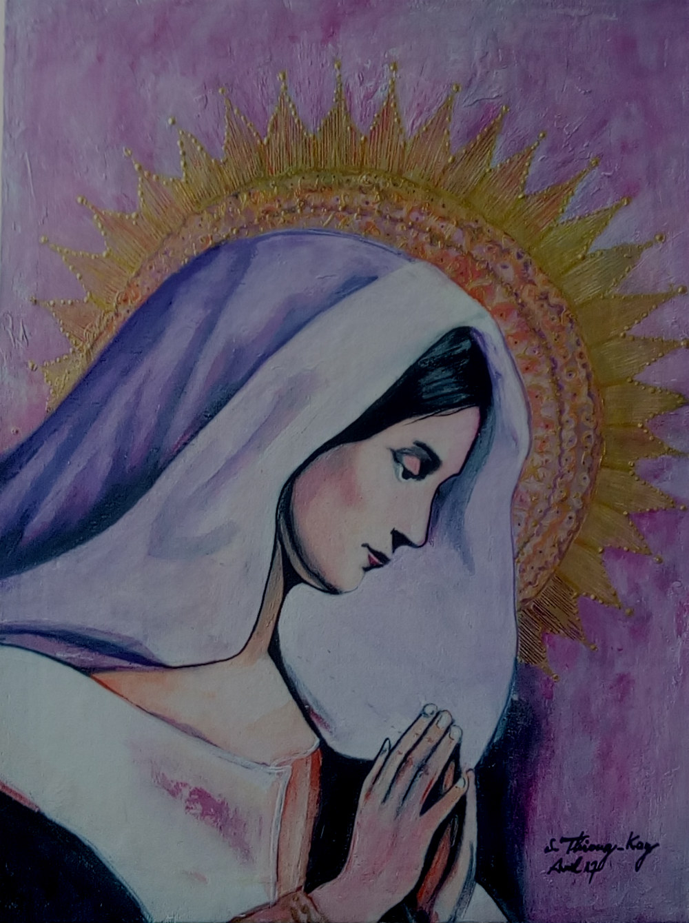 " Vierge en prière "